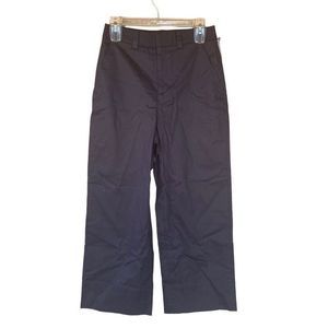 New 1901 Pants Women’s 4 Navy Blue High Waist Crop Wide Leg Trousers Ladies